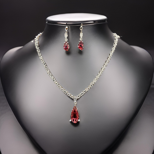 Maroon Gemstone Set