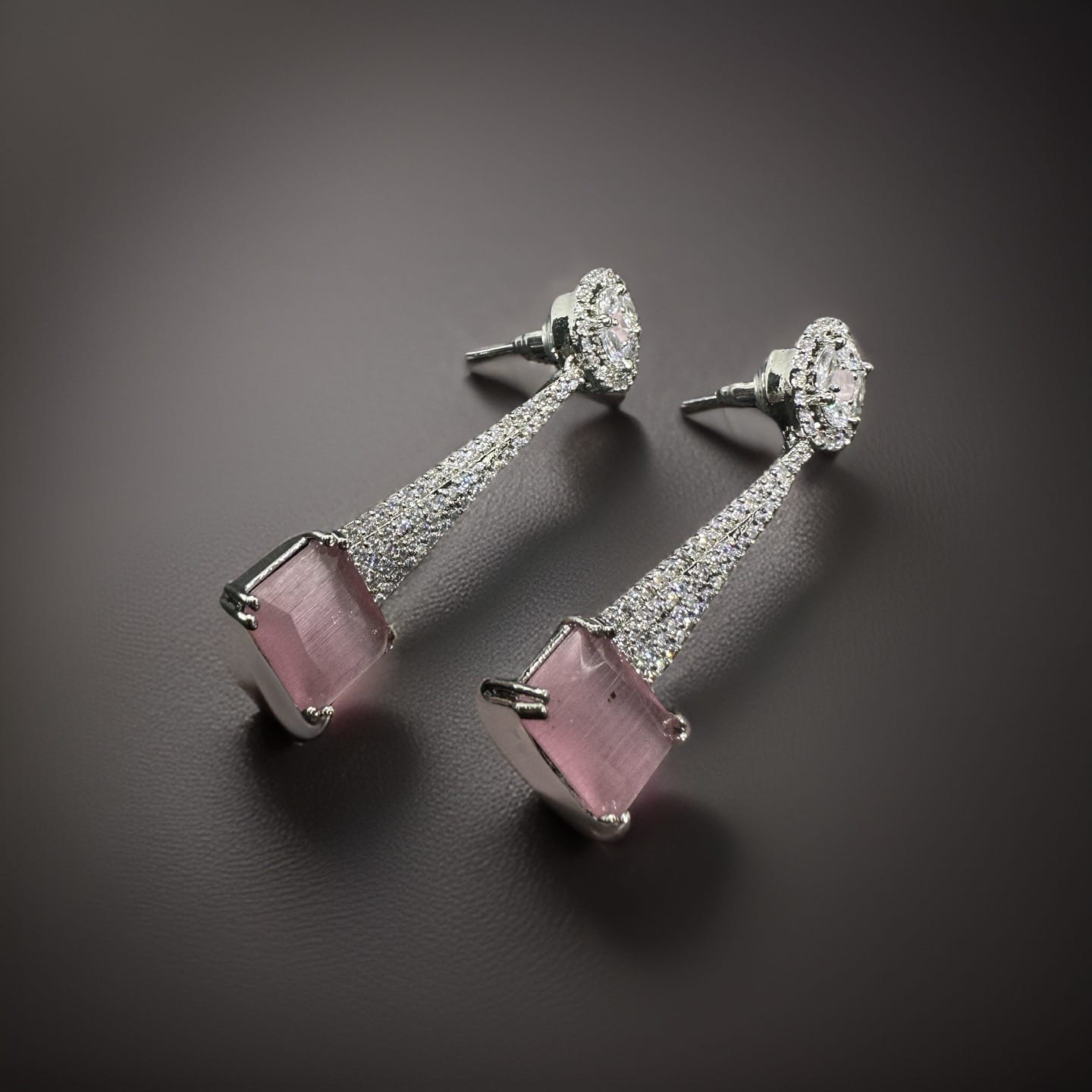 Pink Drop Earrings