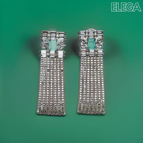 Green Zircon Earring