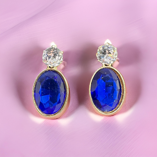 Blue Gemstone Earrings