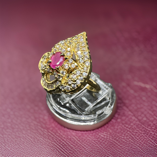 Pink Zircon Ring