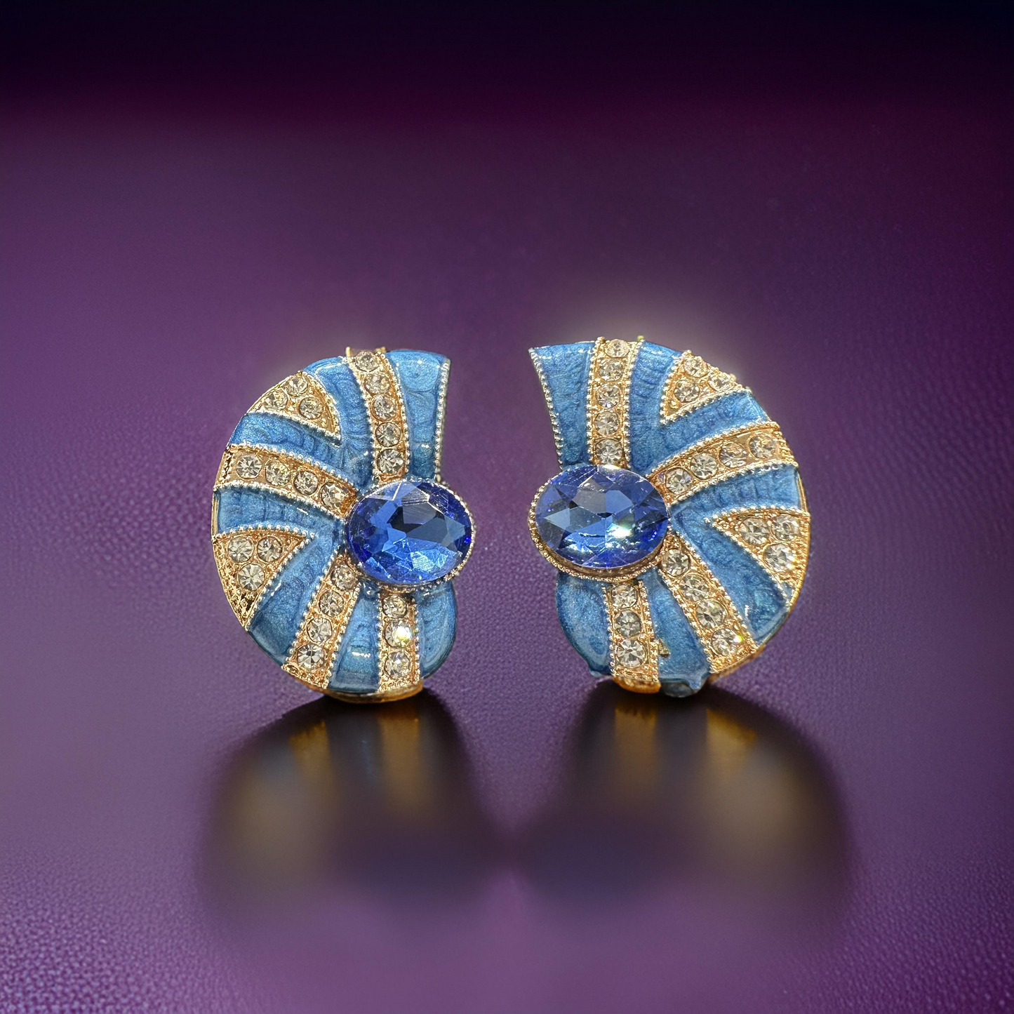 Blue Zircon Earrings