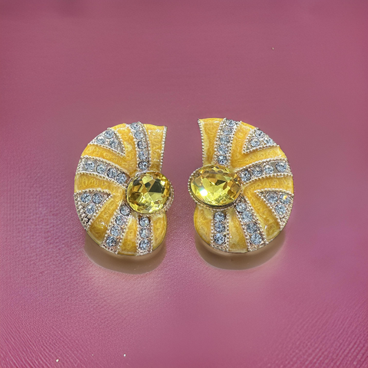 Yellow Zircon Earrings