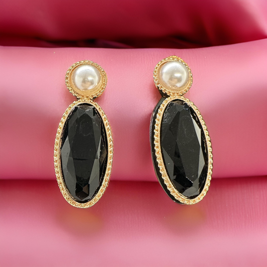 Black Pearl Earrings